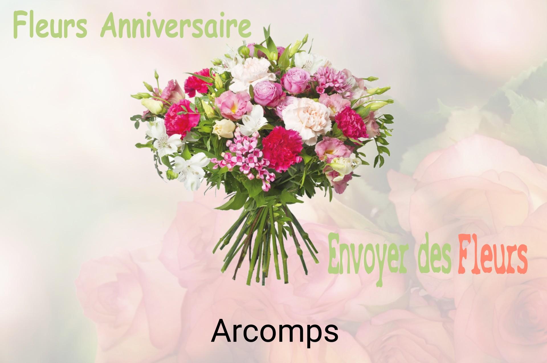 Bouquet de fleurs d’anniversaire livré à Arcomps