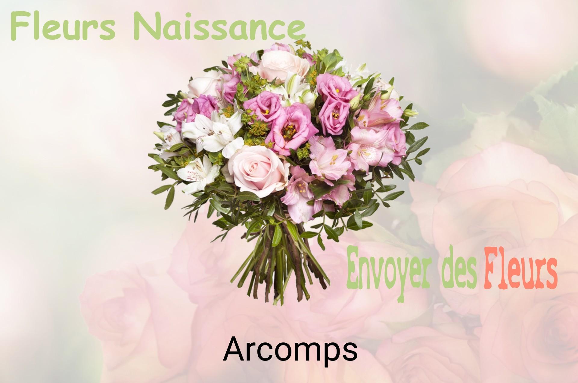 Bouquet de fleurs de naissance livré à Arcomps